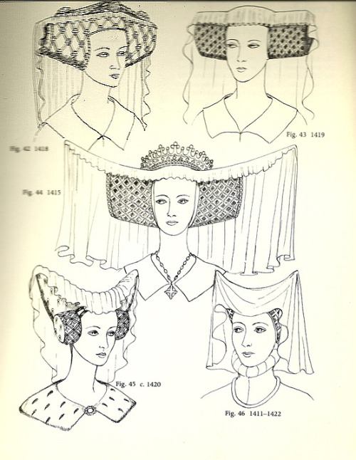 Lancastrian horned headdresses (1415-1422)