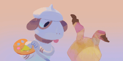 everydaylouie:  smeargle tries to help mimikyuu but can only draw bad anime 