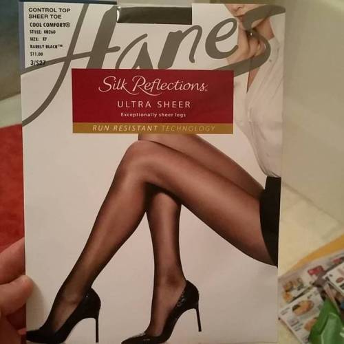 Santa came in August! I ordered these on a whim just out of #sheer curiosity! () #pantyhoselife #pa