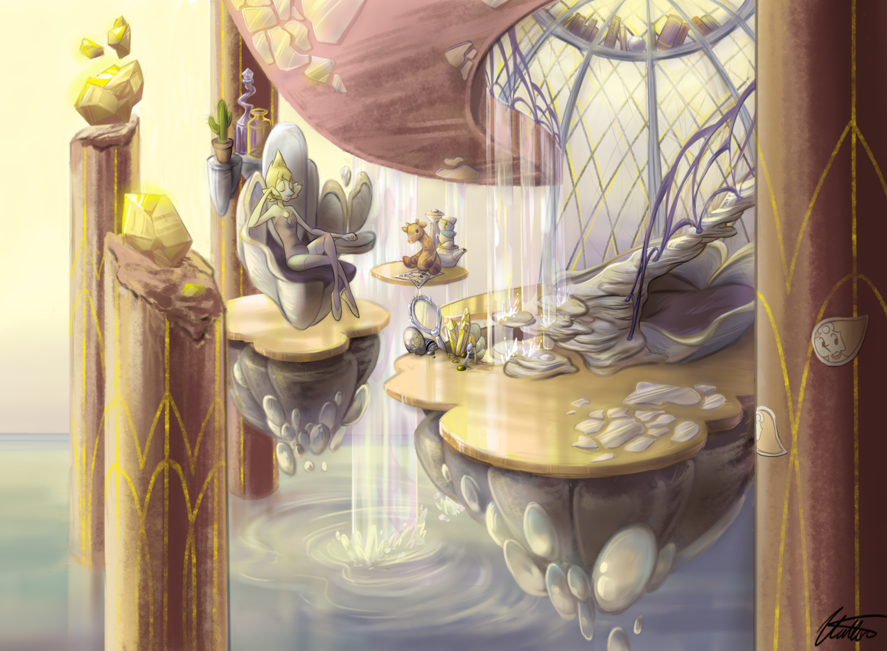 biggerexpense: I gave a shot for designing a room for Yellow Pearl! Also there’s
