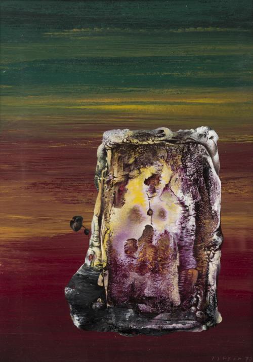 Josef Istler (1919-2000) — Untitled  (oil on chipboard, 1972)