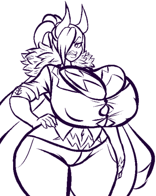 kentayuki:  A drawing I did of Tessa that I made a few variants of for Venomkid   < |D’““