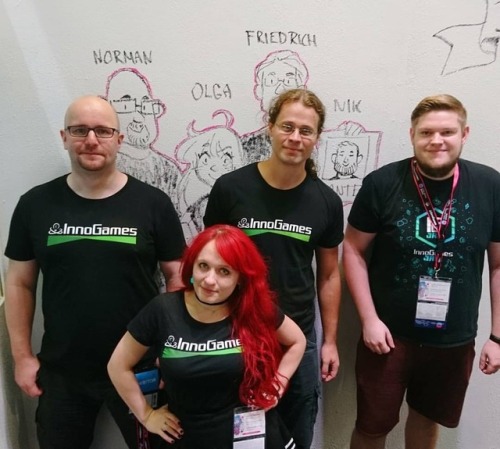 the amazing #innogames game jam team is ready to go: visit us in hall 10.1 at the #gamescom2018 Indi