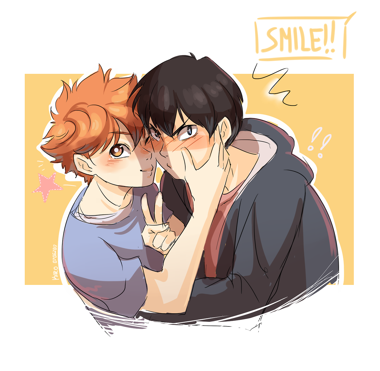 k-a-r-o-1221:  Sneaky photo attacks, when you can’t trust Hinata even with kisses