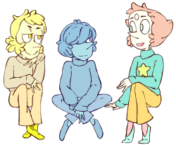 chiitos:  Les perles. I feel sorry for y.pearl, I messed up her anatomy a bit. Not posting often because I’m making sprites for a friend which takes for-fucking-ever. 