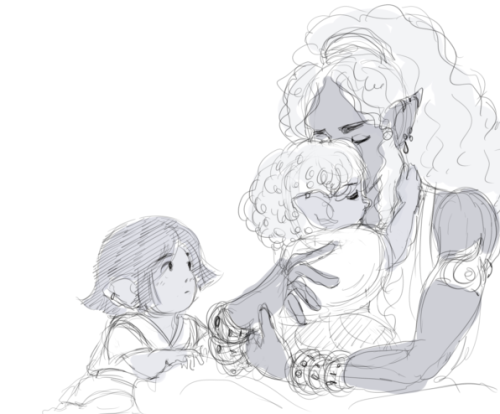 Can’t stop with these Indis children1. Indis with Findis and Fingolfin2. Findis and Fingolfin3. Lalw