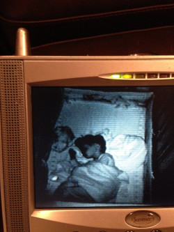 unexplained-events:  Guy sees this on his only child’s baby monitor. SOURCE
