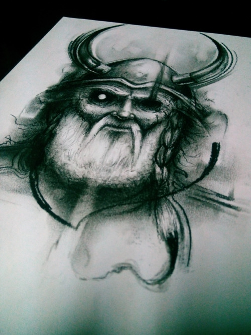 XXX eatsleepdraw:  Odin, done by Anselmo Edgar, Surreal photo