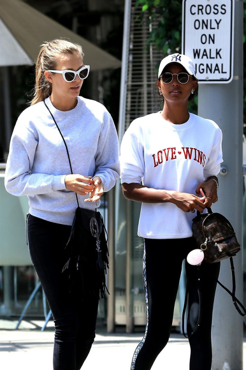 Josephine &amp; Jasmine spotted out for lunch at Villa Blanca in Beverly Hills - April 24th, 2018.