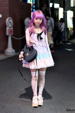 Tokyo-Fashion:  Moko From Hong Kong On The Street In Harajuku W/ Pink Hair, Lunatic