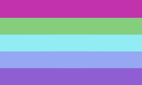 kenochoric:I wanted to try and make some m-spec lesbian flags, so this is my attempt at it! The gene