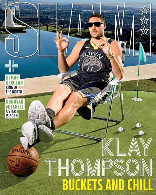 officialwarriors: @klaythompson on the cover of @slamonline