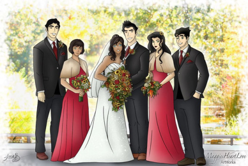 randomgirlyoudontknow:Makorra Forevermore! Now and till the end of time. As a wedding gift, this bea