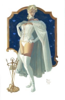brianmichaelbendis:  Emma Frost by Paolo Rivera. 
