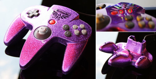 iheartnintendomucho:Three different custom Majora's Mask N64s by Zoki64 [❤]