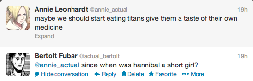 snktwitter:  Best of Bertolt being sassy.