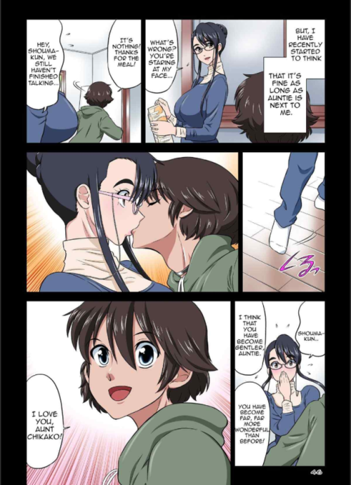 Porn Pics hentai-doujinshi-art:  Aunt Chikako and a