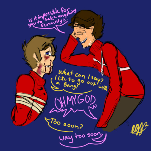 ask-tord-and-tom:  gay-garbage-art:  i hate you. Im crying, why did you ask for thisTraitor Paul au by: @trashpandaballs  @spaceyraptor HERE I S PAI N