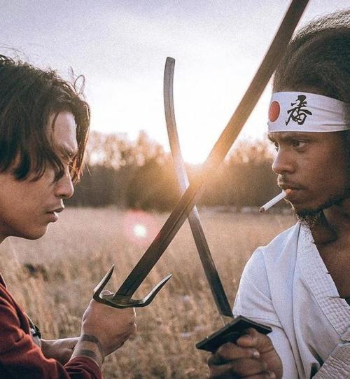 superheroesincolor: #SamuraiChamploo vs #AfroSamurai #Cosplay  by definitelynotrobin &  avatar_