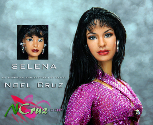 noelcruzcreations:Repainted and restyled Selena by ncruz.com goes up for auction on eBay http://www.ebay.com/usr/ncruz_doll_art Auction ends; Sunday, 8:00PM 2/8/2015 Pacific Time.