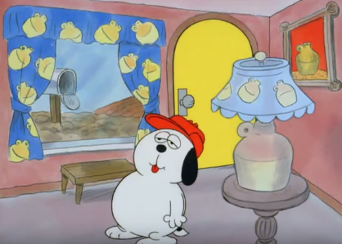 1dietcokeinacan: sourcefieldmix: snoopy’s brother olaf who plays the jug in their family band 