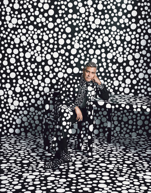 musfetish: George Clooney X Yayoi Kusama