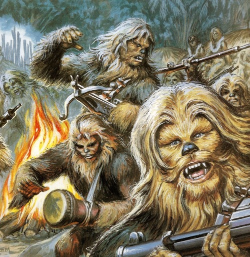 Wookies - art by Earl Norem