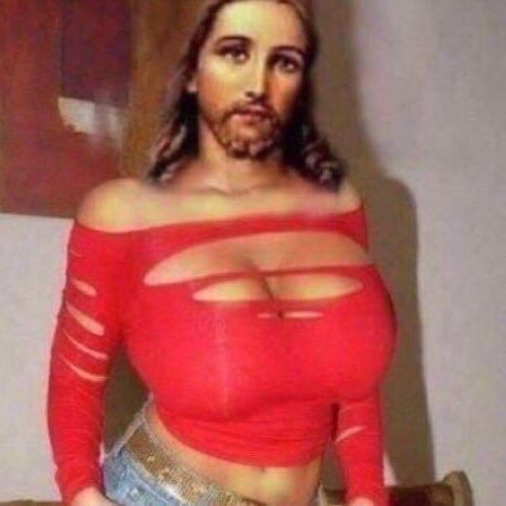 rutilism: meatswitch:  sailorbrazil:   feeling myself  reblog if you’re not afraid to have a picture of jesus on your dash  what if you went to heaven but jesus says, why didnt you reblog me when i was feeling myself 