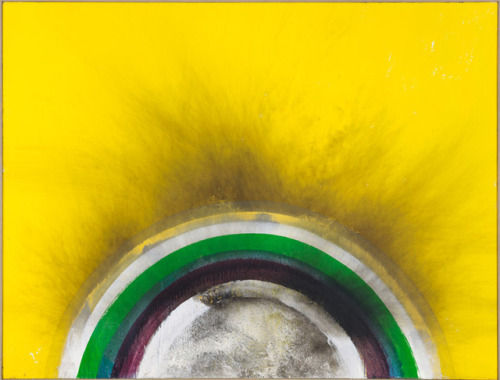 amare-habeo: Otto Piene (German, 1928-2014)  Yellow,1975 Oil on canvas.