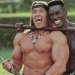 xipiti:Grace Jones and Arnold Schwarzenegger for Conan the Destroyer (1984)