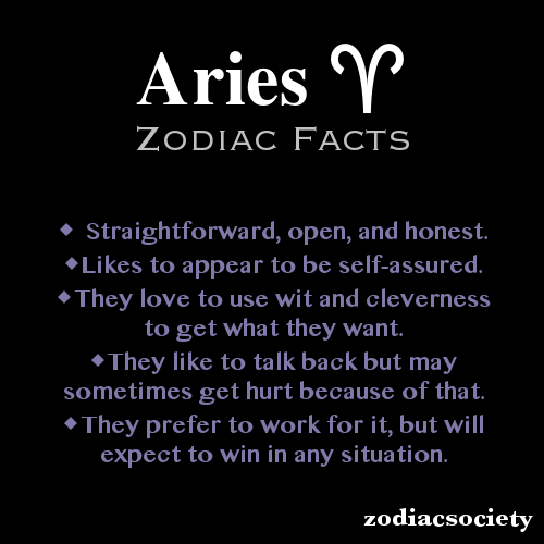 zodiacsociety:  Aries Zodiac Facts