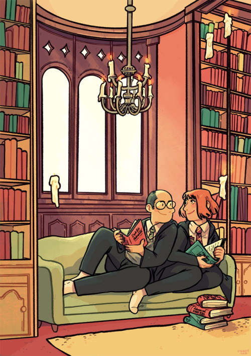 Two prefects in love sharing a moment in a common room loved doing this one !