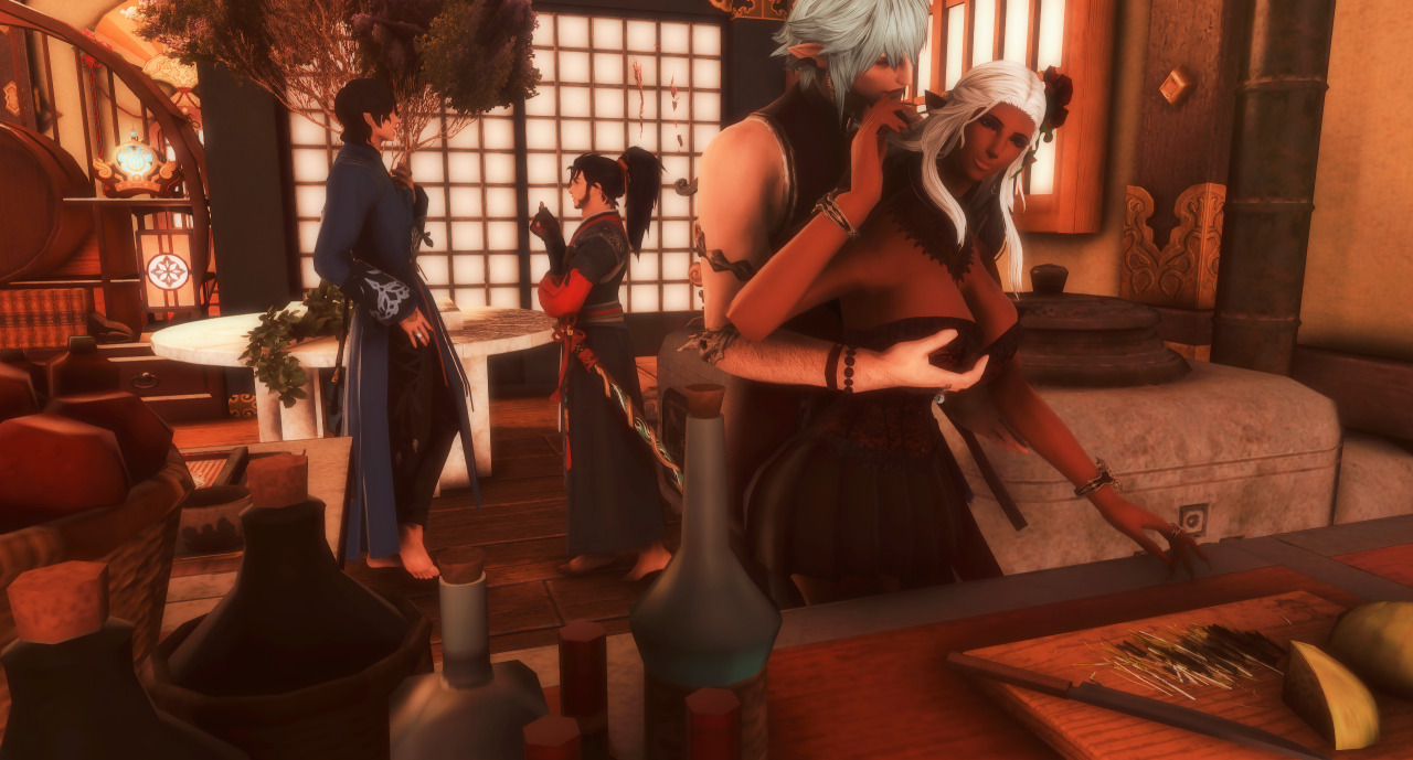 Raise a glass to the four of us... #haurche is always like that hsdfklfsd  #bishos adventures in gpose #gisele surana #stupid sexy aymeric  #actual disney samurai prince #lord baestone #...this needs a ship name