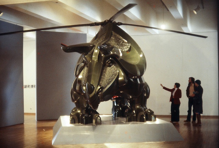 archiemcphee:  Behold the Triceracopter and Stegowagenvolkssaurus. These two awesome