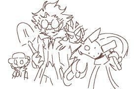 Drawings Of The Last Game With My Friend Main Wagstaff At 3am