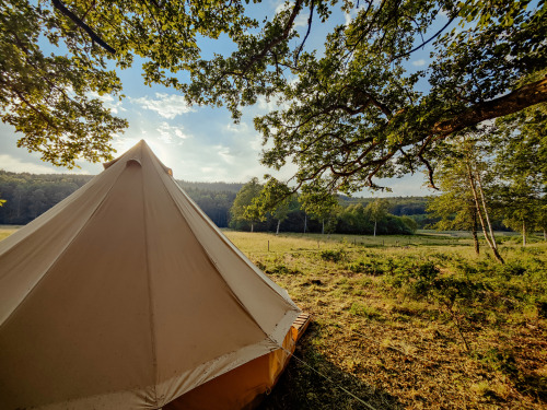 sunset björkholmens glamping