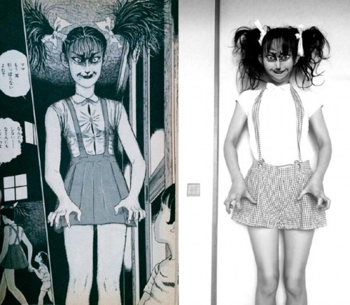 quickweaves: creaturesofnight: Kotaku’s Junji Ito cosplay part.2 Yes ma'am!!!!