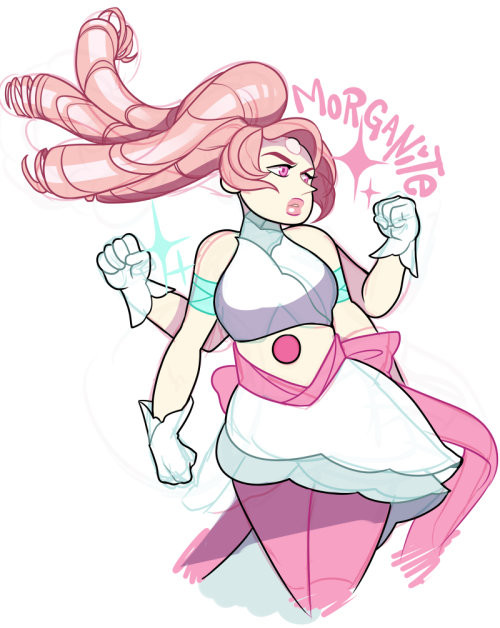 raspbeary:rose quartz + pearl sketch idk