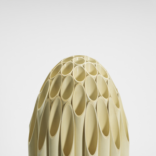 Rougier, Oval Table lamp, France, c. 1975,Plastic, 13 dia × 30½ h in (33 × 77 cm)Courtesy: Lampmod /
