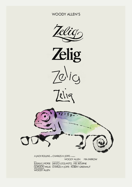 antoniostella:Poster for “Zelig” - 1983 by Woody Allen.