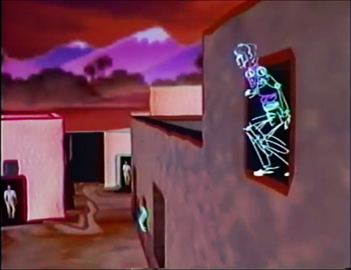 Stills from the 1985 Mick Jagger music video, Hard Woman. The animation was done with a Cray superco