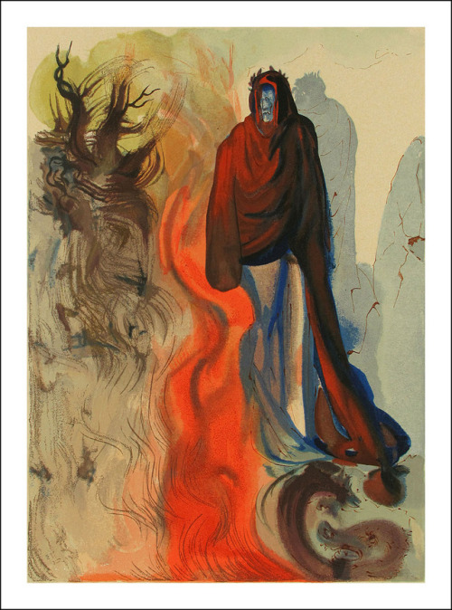 pankurios-templeovarts: Illustrations by Salvador Dali (1904-1989) for an edition of Dantes Divina C