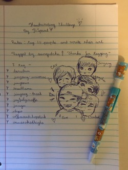 posprout:  Tagged by sungodcha thanks~^^