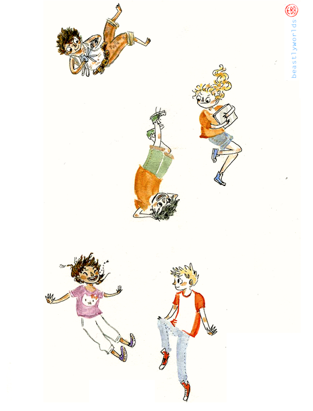 beastlyworlds:  I started drawing and tiny demigod heroes just kind of fell out of