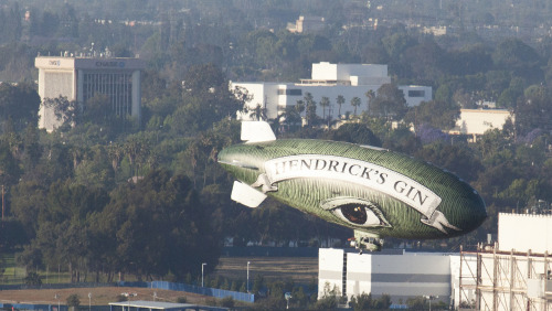 artdecodude:  Blimps certainly had their hayday during the Art Deco era. On my home yesterday going South on the 710, I see a blimp. Normally it is the Goodyear Blimp since it is moored in nearby Carson. As it gets closer, it becomes obvious it is not