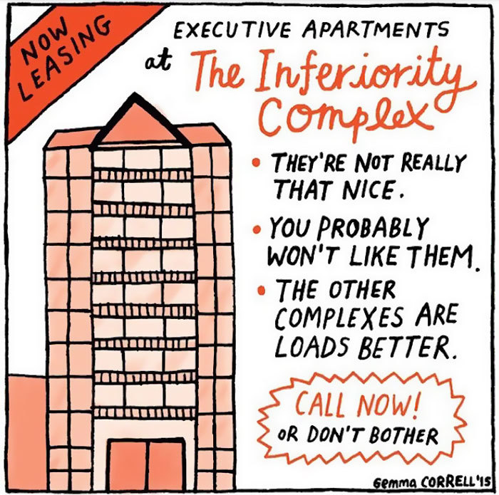 bestof-society6:Comical Illustrations Depict Anxiety’s Troubles by Gemma Correll 