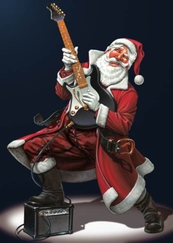 Santa Rockin’ Out