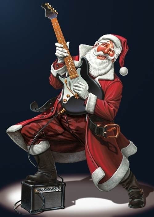 Santa Rockin’ Out porn pictures