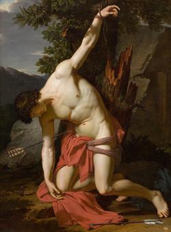 Ultrawolvesunderthefullmoon:  Francois Andre Vincent. French, “Saint Sebastian”,