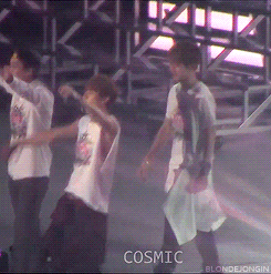 blondejongin:  baekhyun slaps jongin’s butt and then tries to act like he didn’t